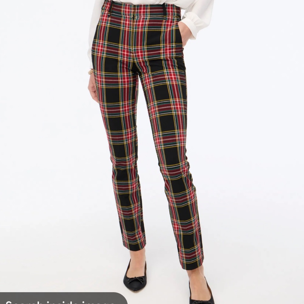 NWT Full-length  J Crew Ruby plaid pant
